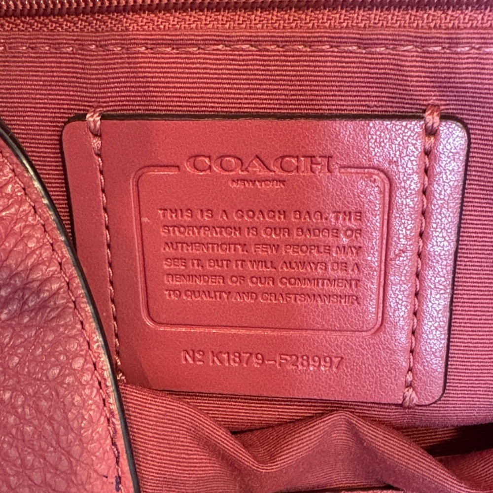 Coach Bag Purse Handbag Leather Large Lexy Pink Pebbled Shoulder Bag Pocketbook - Picture 17 of 17